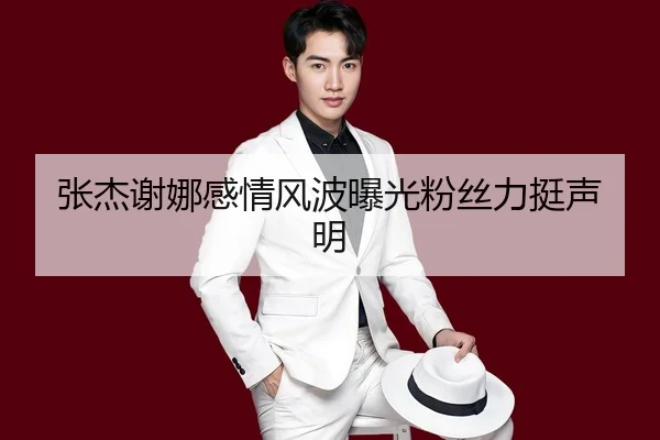 张杰谢娜感情风波曝光粉丝力挺声明